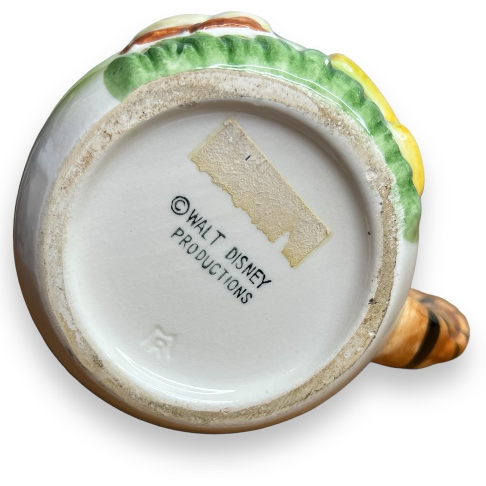Vintage Disney Winnie the Pooh Glazed Ceramic Mug Tigger Owl - Picture 5 of 10